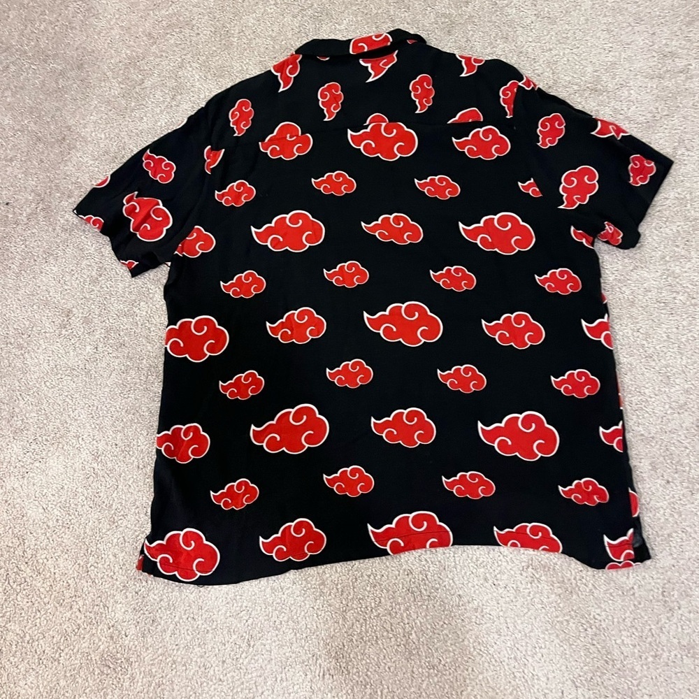 Naruto Akatsuki Cloud Button Down Shirt - Picture 8 of 8